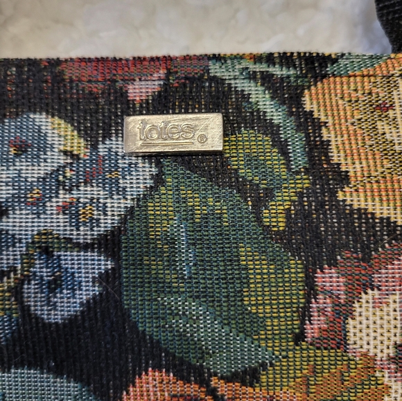 Totes Floral Tapestry Tote Bag Zip Top Organizer Travel Cottagecore - Picture 3 of 6